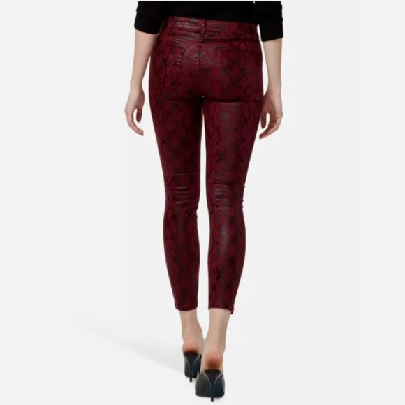 Sanctuary Denim Snake Print Skinny Jeans in Cobra Garnet 🥀 Sz 27/4 - Picture 2 of 4